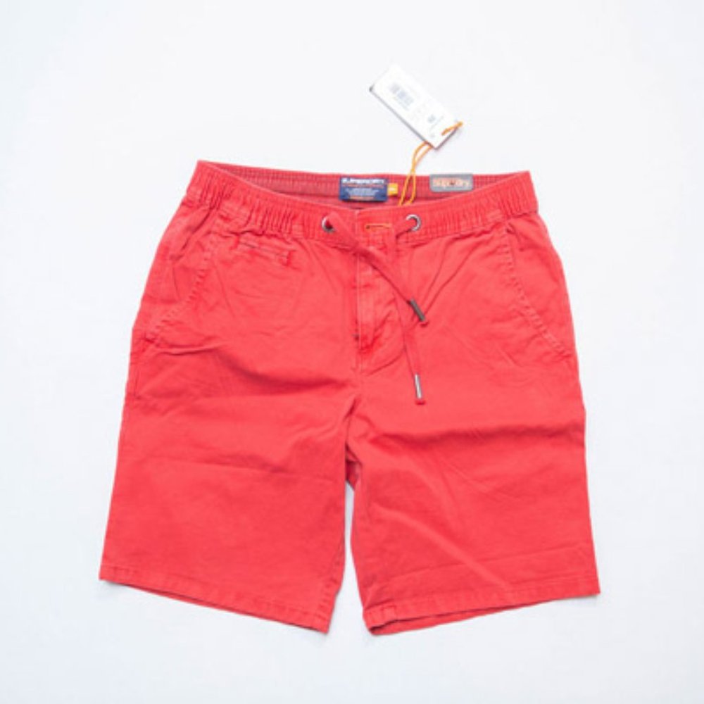 SUPERDRY Sunscorched Red Chino Shorts - Picture 1 of 10